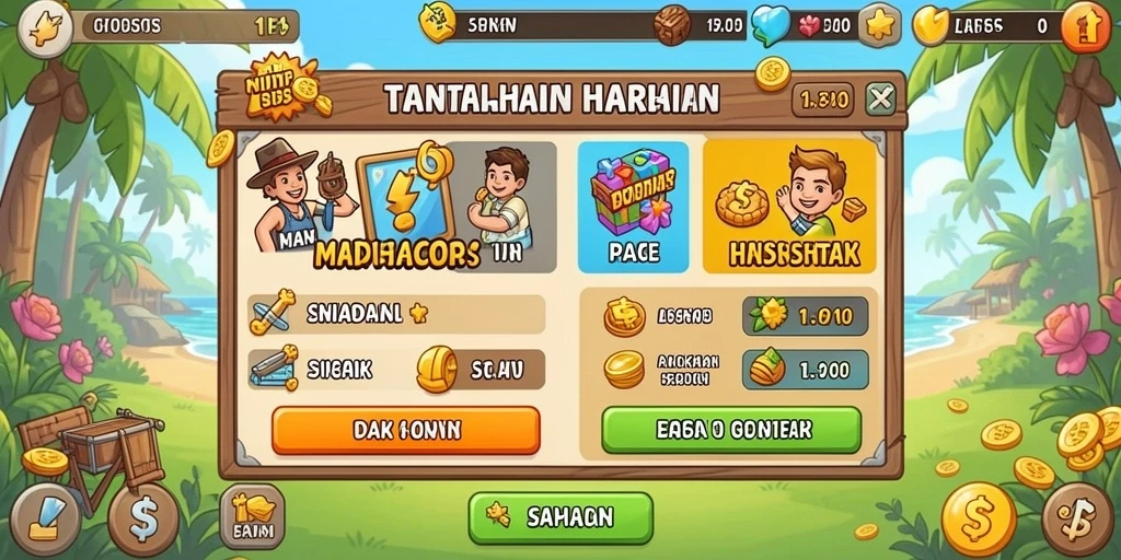 Beragam tantangan menarik yang bisa dihadapi setiap pemain.