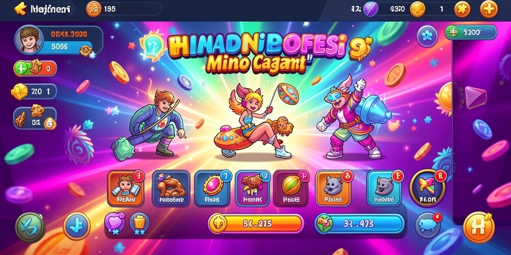 Visual fitur item yang bisa digunakan dalam permainan.